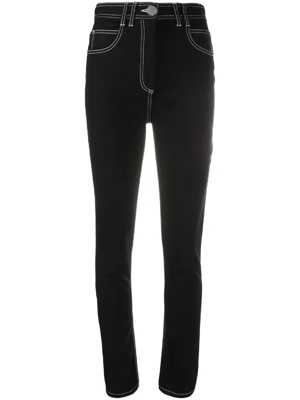 balmain high waisted jeans