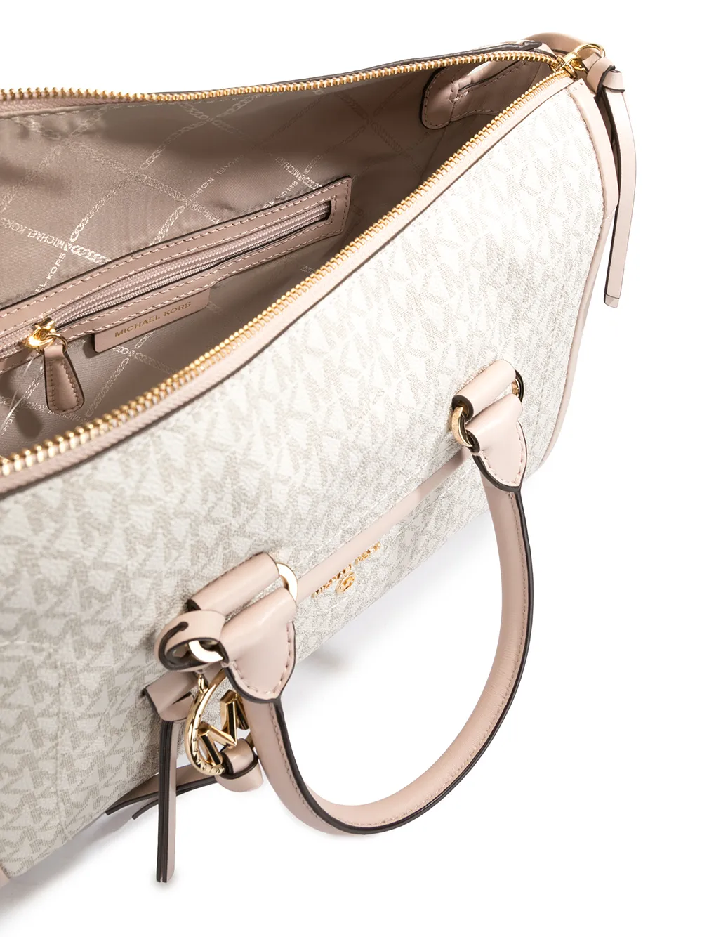 michael kors carine medium logo satchel