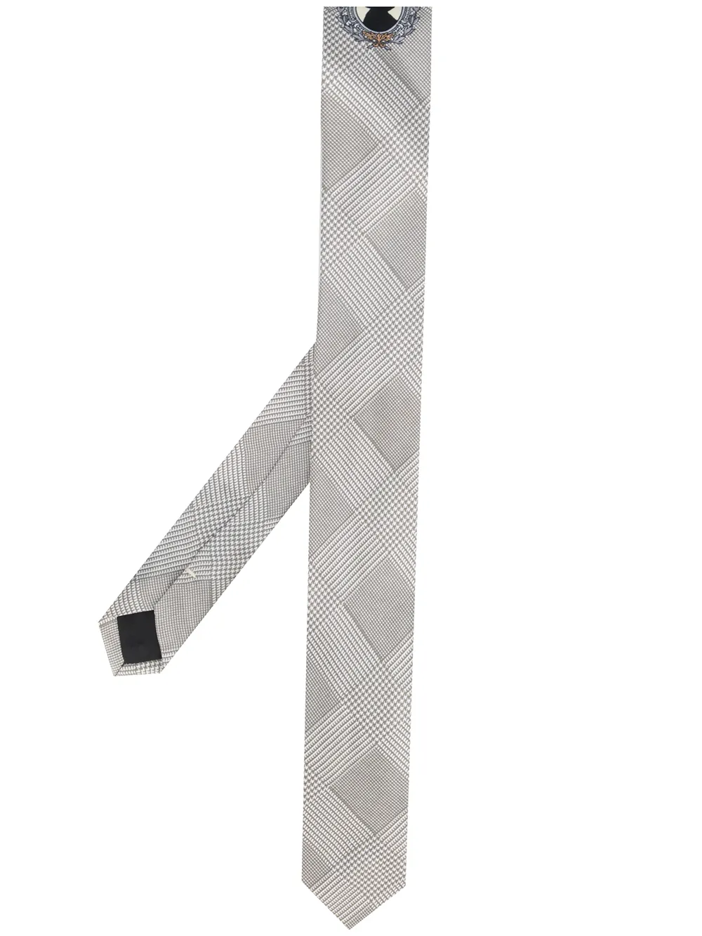 

Gianfranco Ferré Pre-Owned corbata en pied de poule 1990 - Gris