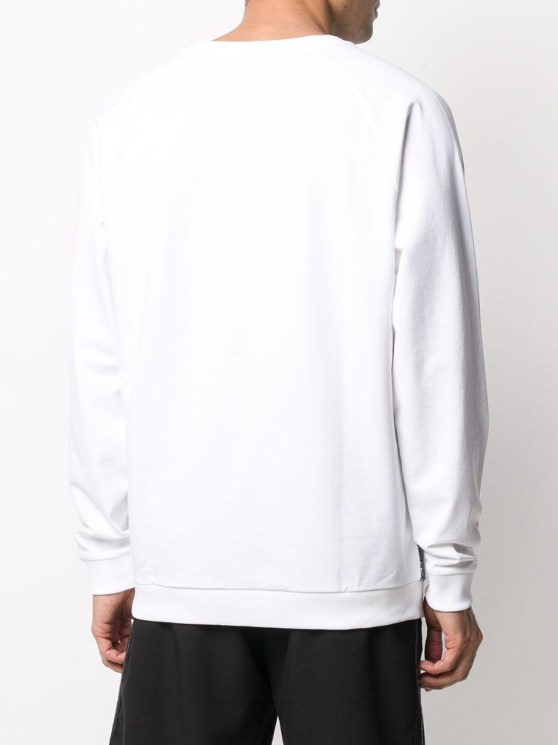 Shop Hugo Boss Panelled Sweatshirt In White