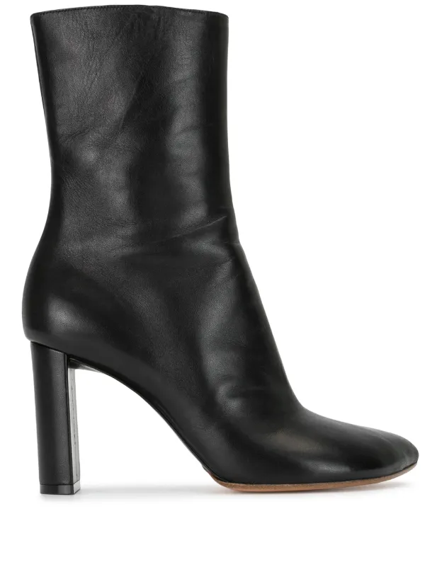 black pointed toe ankle boots