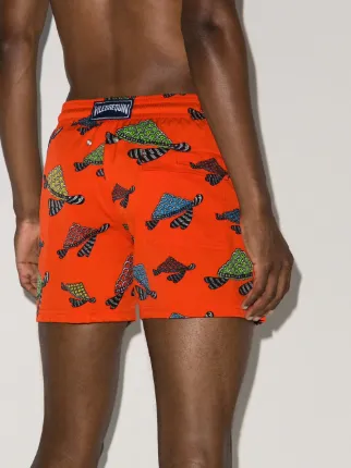 Moorise turtle-print swim shorts展示图