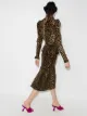 Alessandra Rich belted leopard-print peplum midi dress