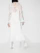 Alessandra Rich high-neck lace gown