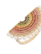Rosa de la Cruz 18kt yellow gold rainbow sapphire ring