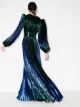 Givenchy pouf sleeve pleated gown