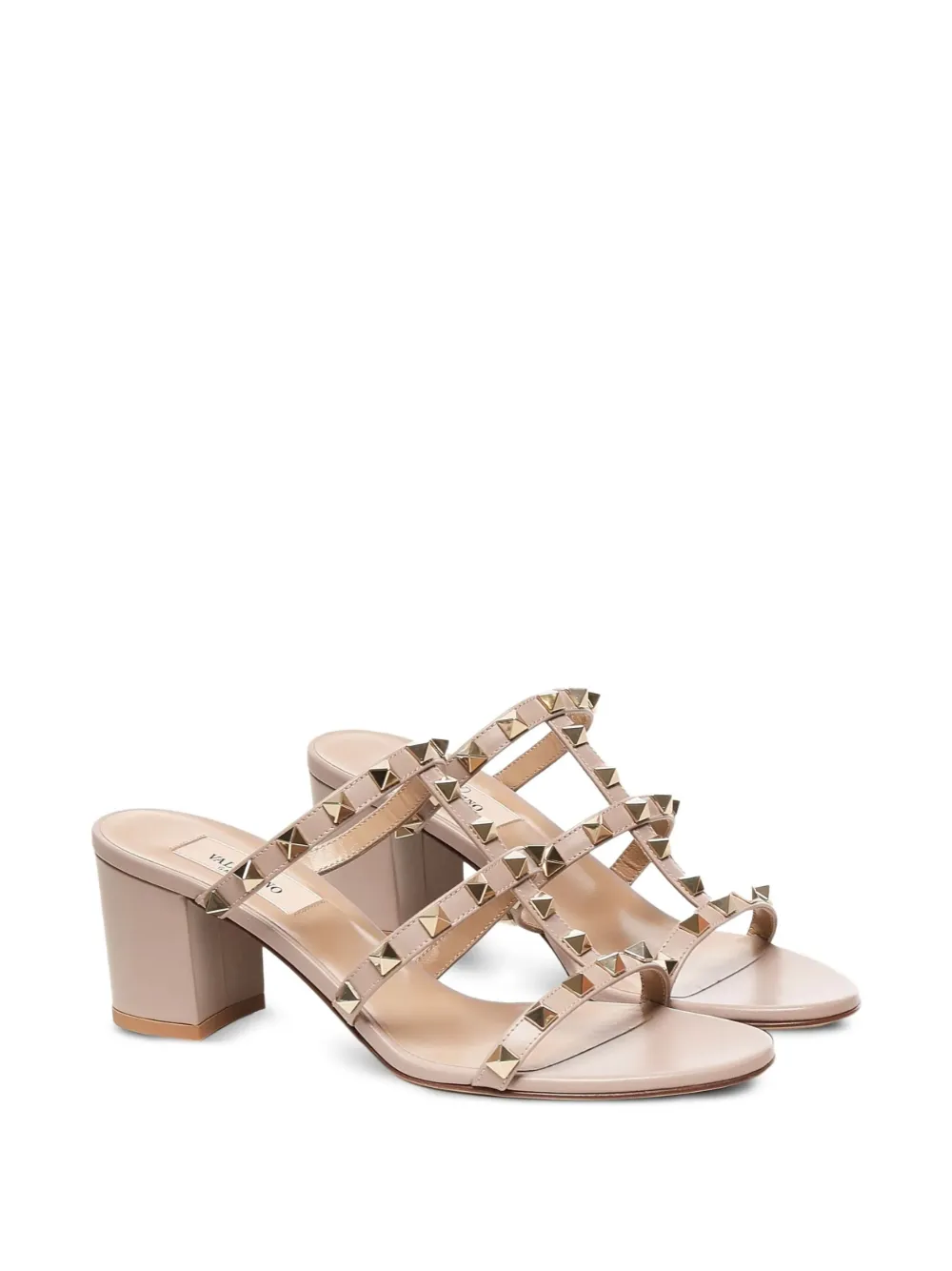 Valentino Garavani Rockstud 60mm sandalen Beige