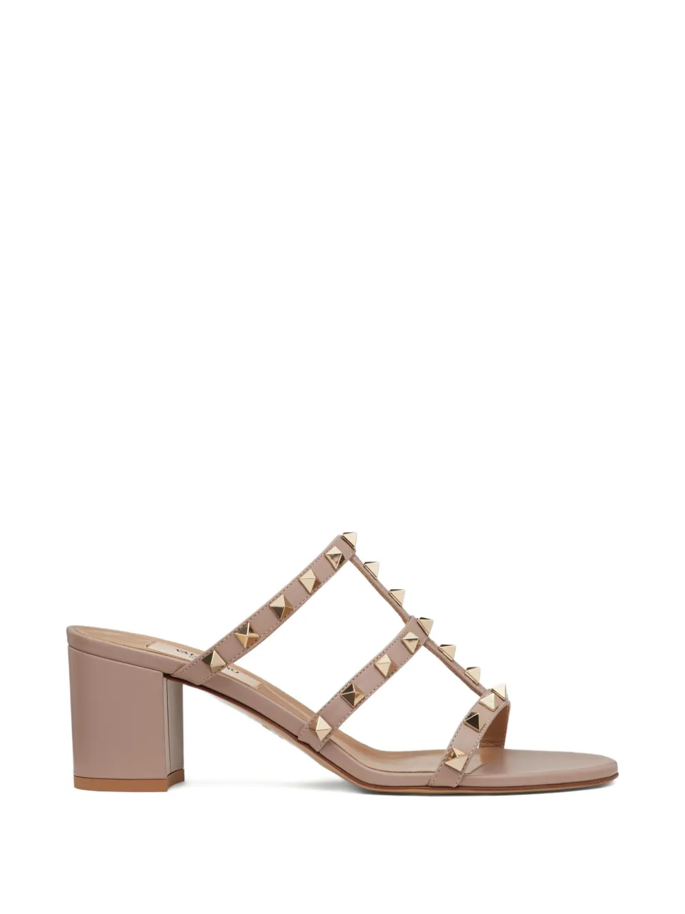 Valentino Garavani Rockstud 60 mm sandalen Beige
