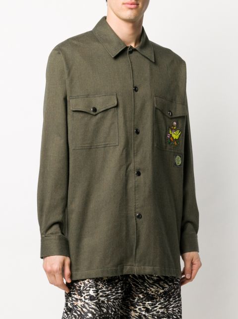 embroidered overshirt