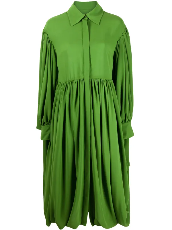pleated hem shirt dress Our Floral Print Pleated Hem Shirt Dress Maxi Women Outfit is such a vibe
