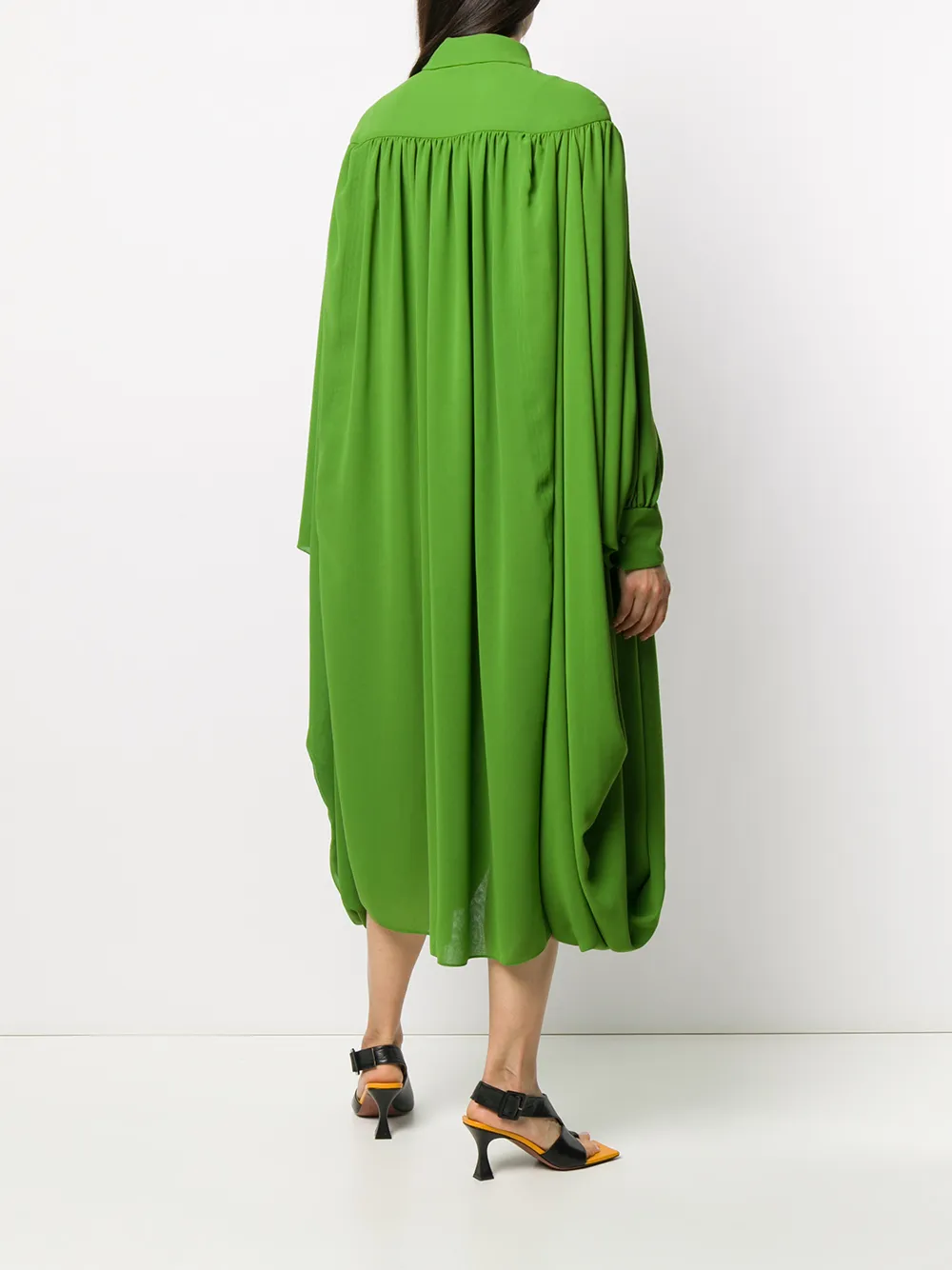Valentino Garavani Blousejurk met gesmockte afwerking Groen