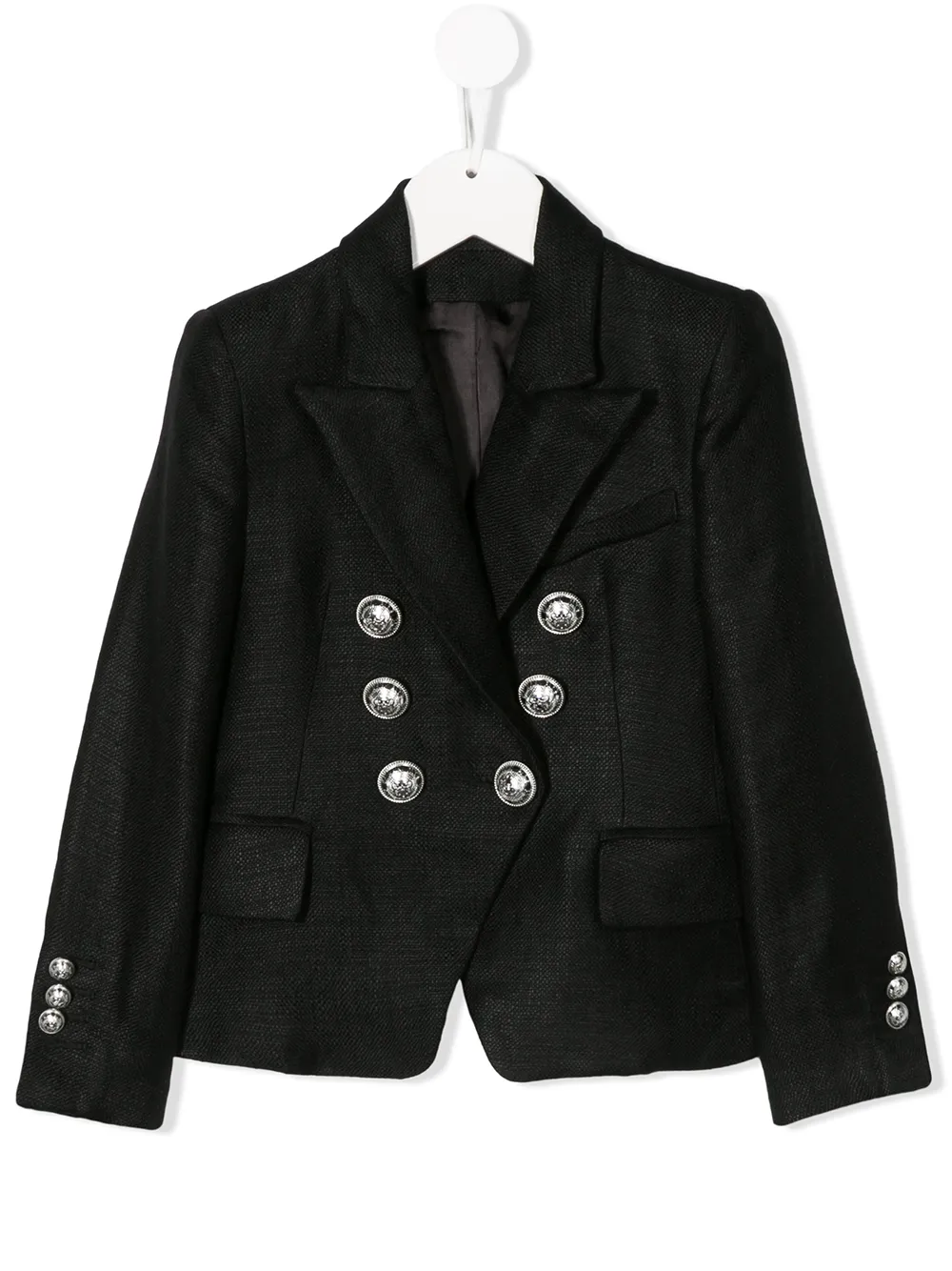 

Balmain Kids blazer con doble botonadura - Negro