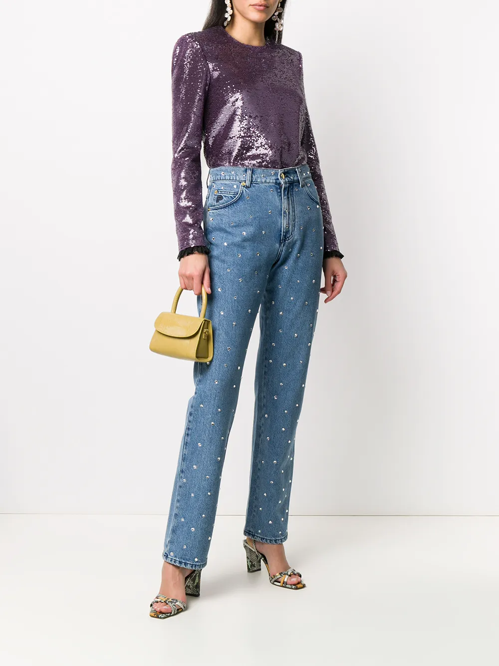 Philosophy Di Lorenzo Serafini Blouse met pailletten - Paars