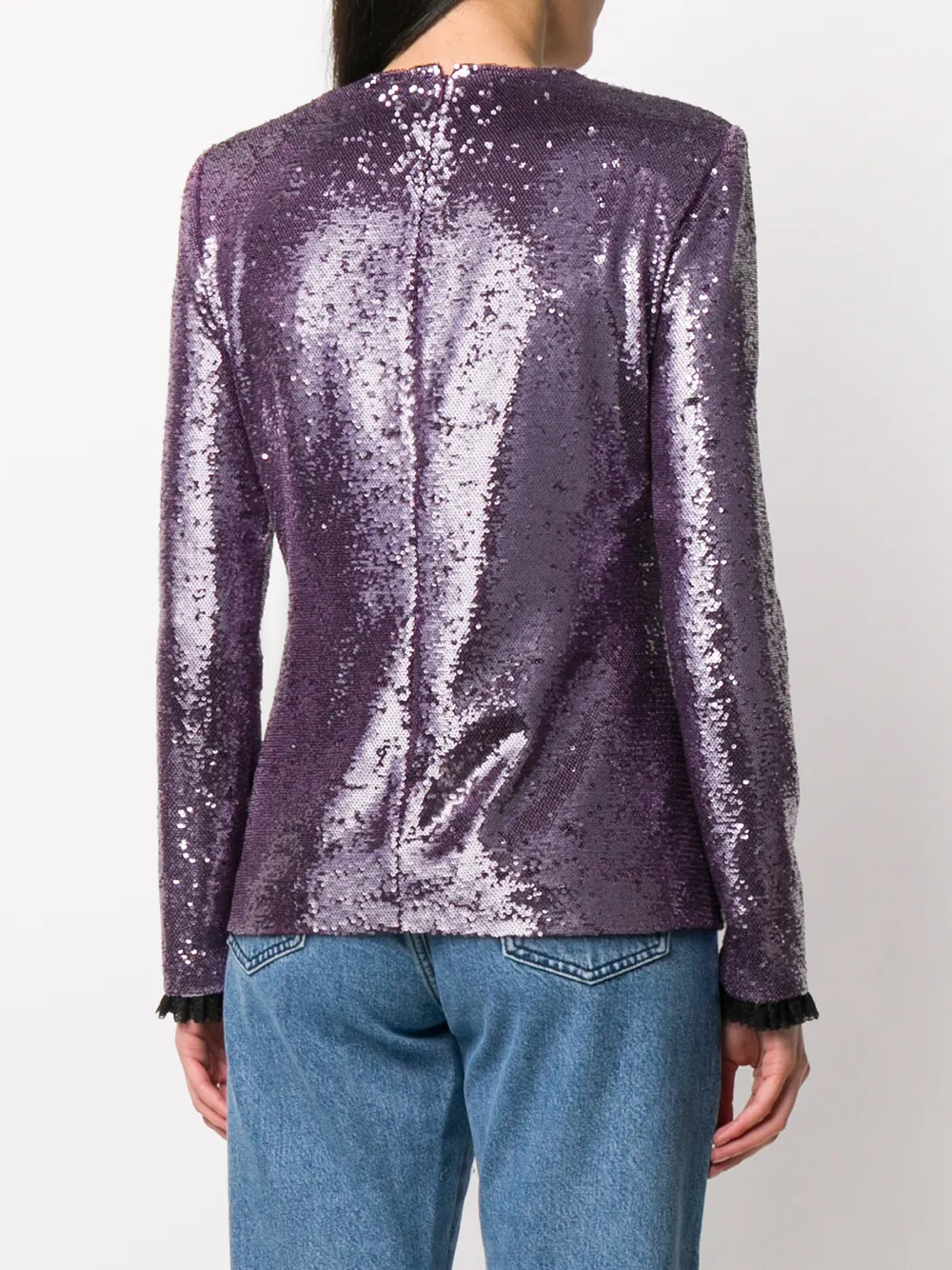 Philosophy Di Lorenzo Serafini Blouse met pailletten Paars