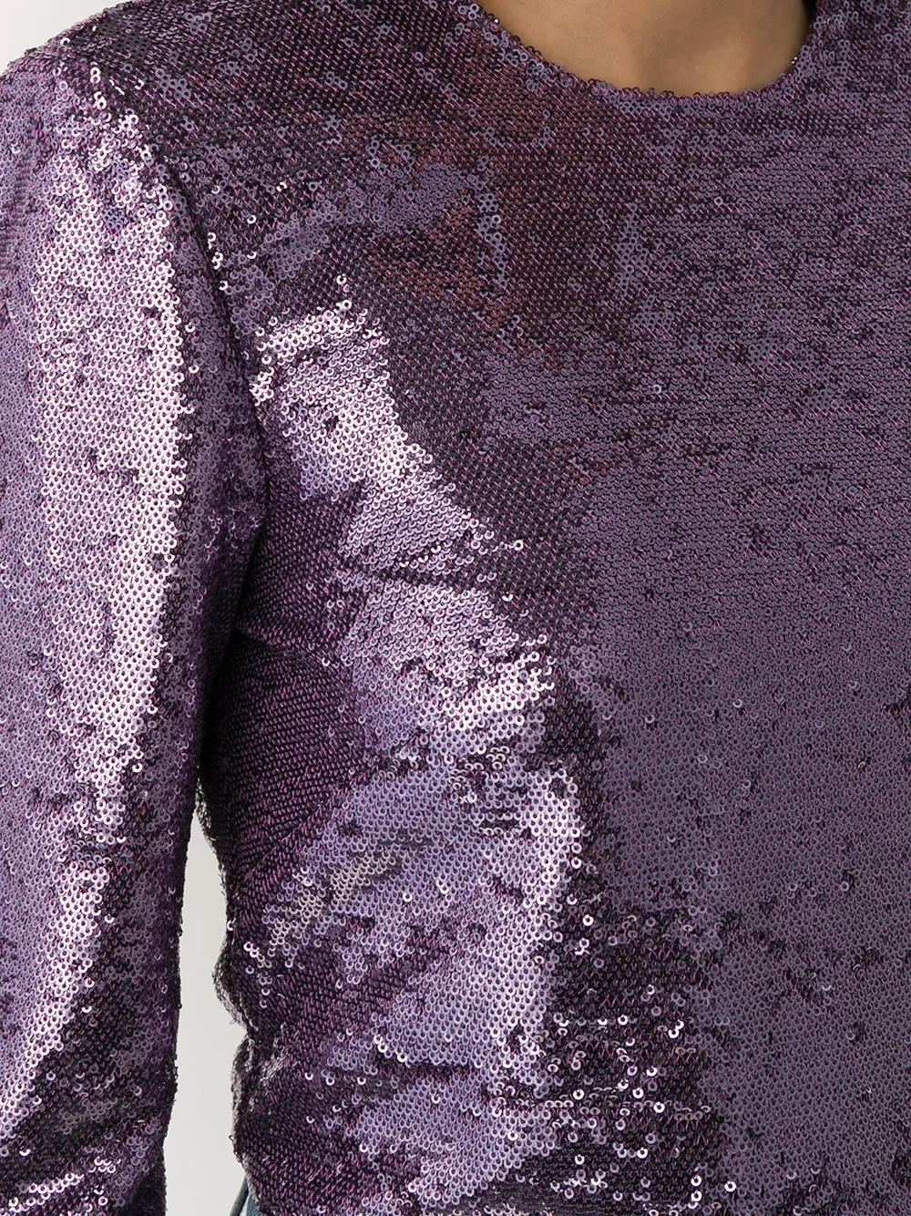 Philosophy Di Lorenzo Serafini Blouse met pailletten Paars