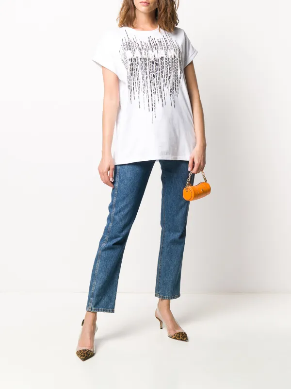 balmain embellished t shirt