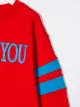 Alberta Ferretti Kids سويت شيرت بطبعة I Love You