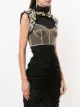 Vera Wang sequin-embellished cropped jacket