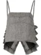 Image 1 of Vera Wang ruffle-back vest top