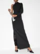 Image 2 of Supriya Lele ruched one-shoulder maxi dress