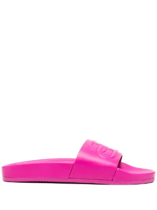 pink balenciaga slides
