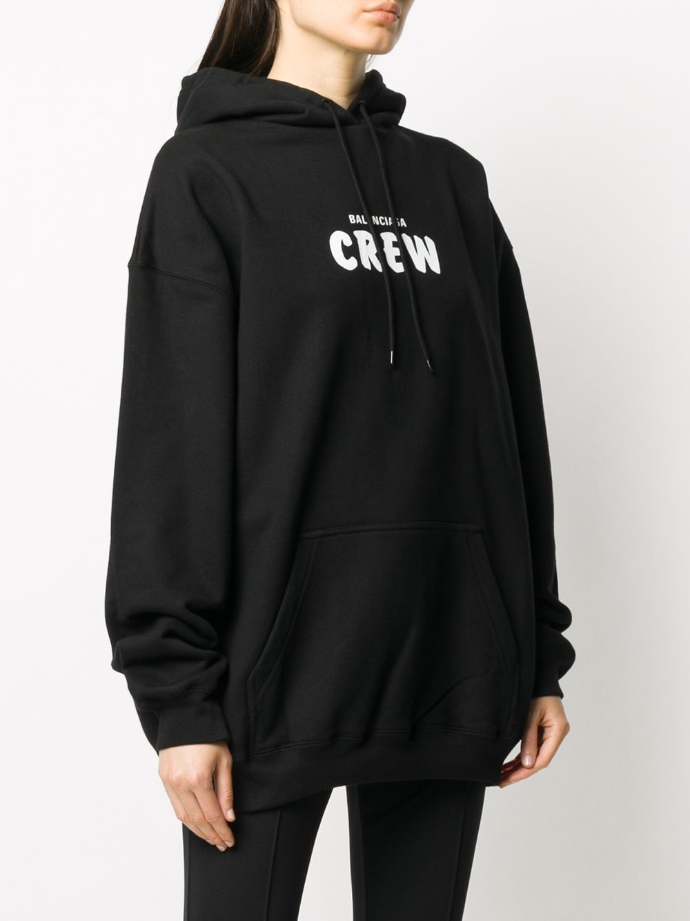 фото Balenciaga crew print oversized hoodie