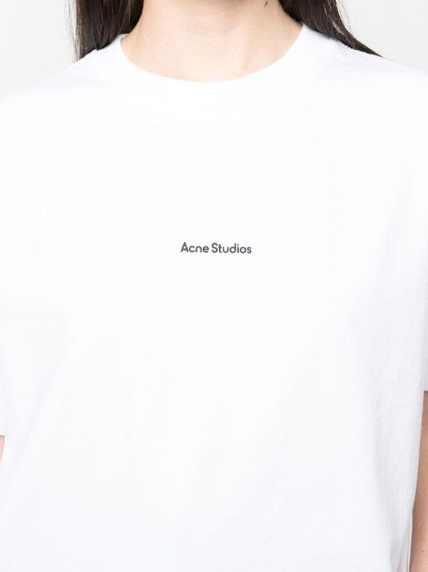 acne studious ロゴ　Tシャツ　ホワイト
