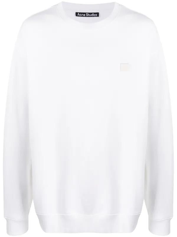 white oversized sweatshirt