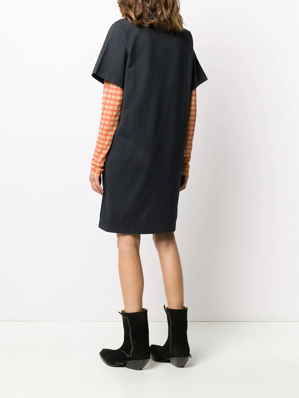 фото Acne studios платье-футболка с логотипом