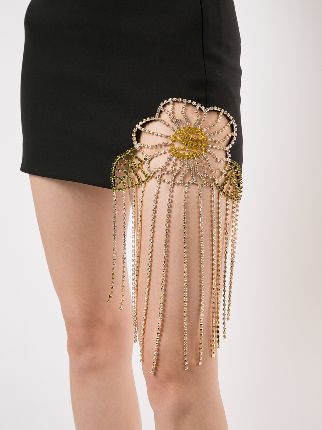 fringe crystal mini skirt展示图