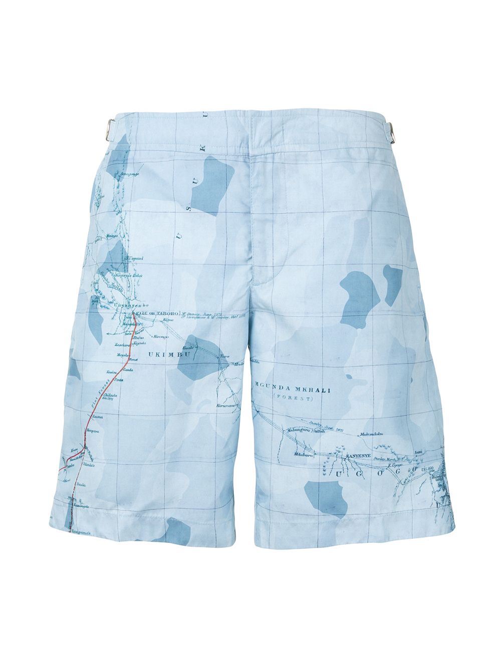 фото Gieves & hawkes map print swim shorts