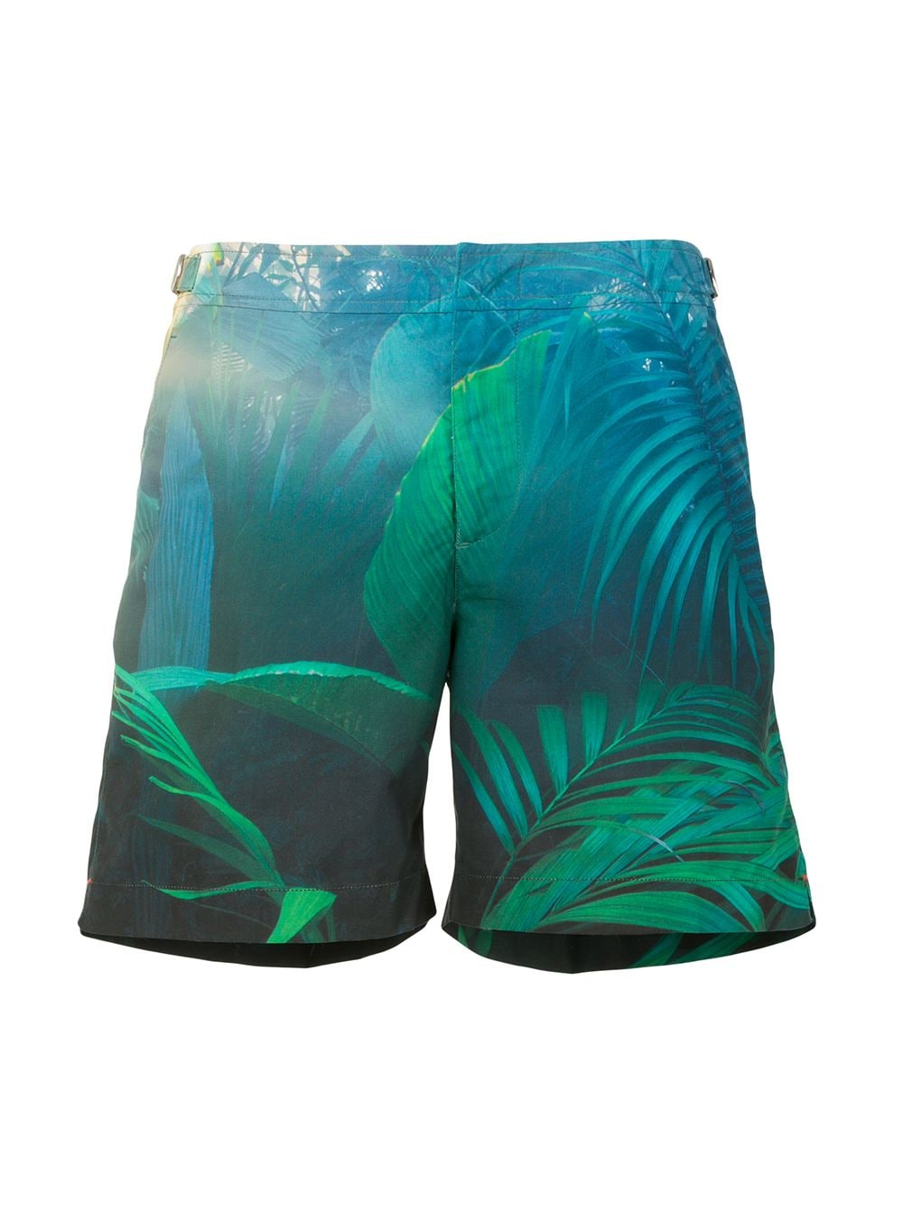 фото Gieves & hawkes foliage-print swim shorts