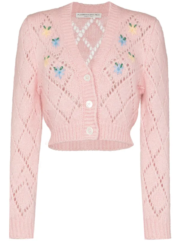 alessandra rich cropped cardigan