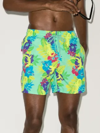 Moorea gecko-print swim shorts展示图