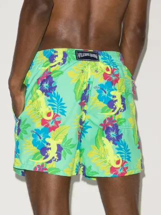 Moorea gecko-print swim shorts展示图