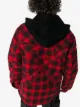 Off-White hooded checked shirt jacket