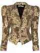Image 1 of Alessandra Rich animal-print puff-sleeve blazer