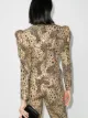 Alessandra Rich animal-print puff-sleeve blazer