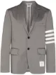 Image 1 of Thom Browne 4-bar stripe single-breasted blazer