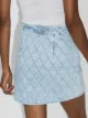 Alessandra Rich quilted denim mini skirt
