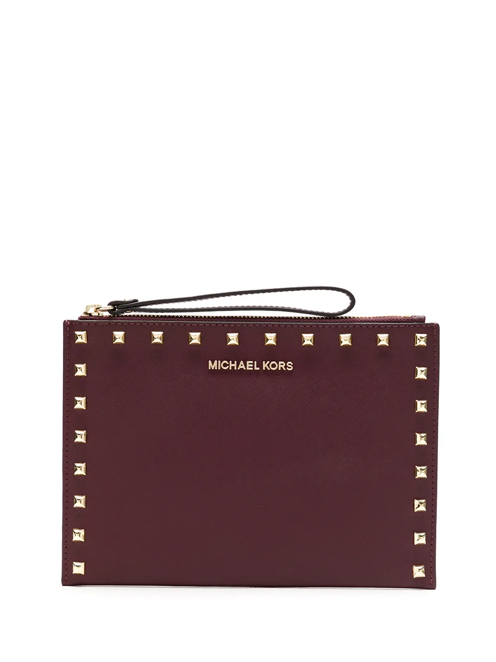 Imagem 1 de Michael Michael Kors Clutch Jet Set de couro