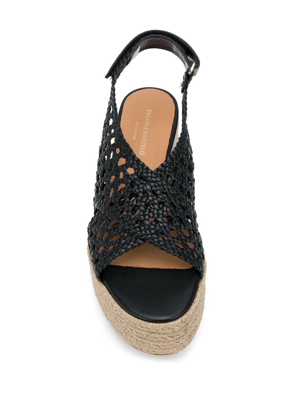 фото Paloma barceló liliah woven flatform sandals