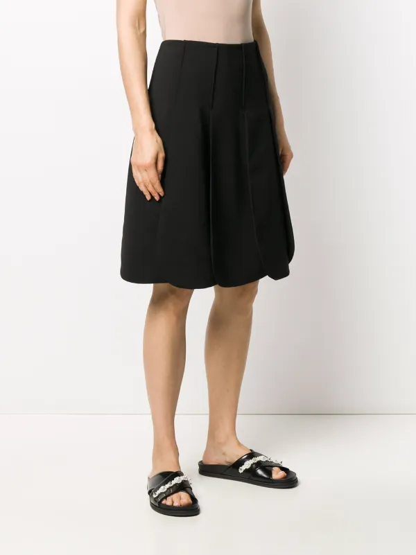 Valentino Garavani ヴァレンティノ Aライン プリーツスカート
