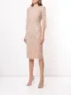 Aidan Mattox vestido midi con detalles