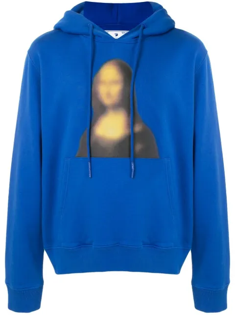 off white blurred mona lisa hoodie