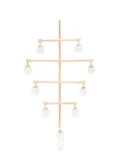 Persée 18kt yellow gold pearl earring