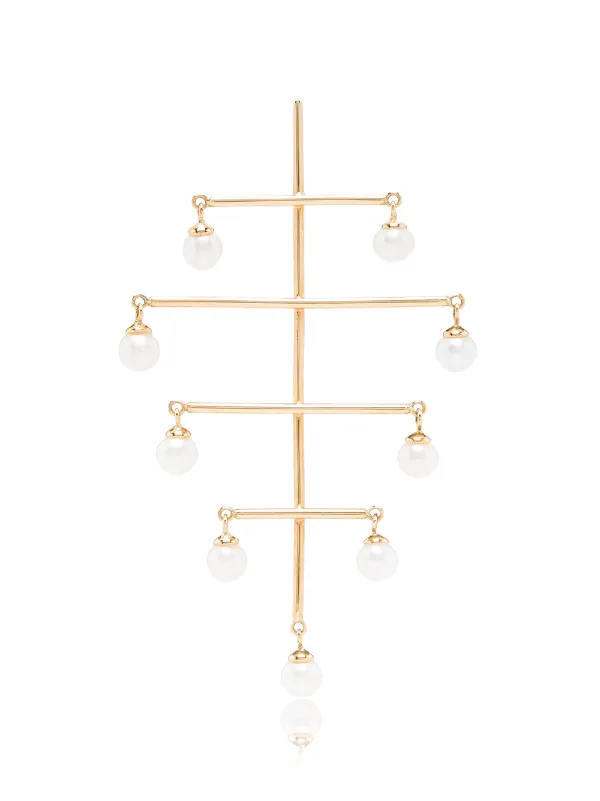 Persée 18kt Yellow Gold Pearl Earring