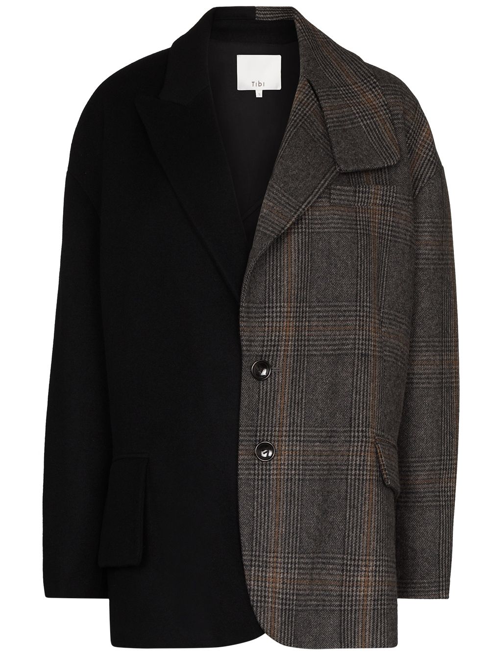 фото Tibi liam split detail wool blazer