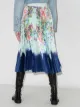 Givenchy pleated floral-print midi skirt