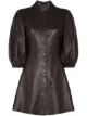 Image 1 of GANNI x Browns 50 pouf-sleeve mini dress